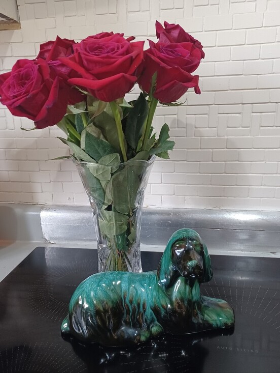 Blue Mountain Pottery Other - Vintage Mid Century Blue Mountain Pottery Cocker Spaniel Dog Statue BMP